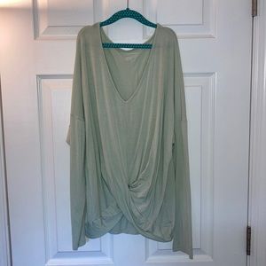 American Eagle Cross Front Top